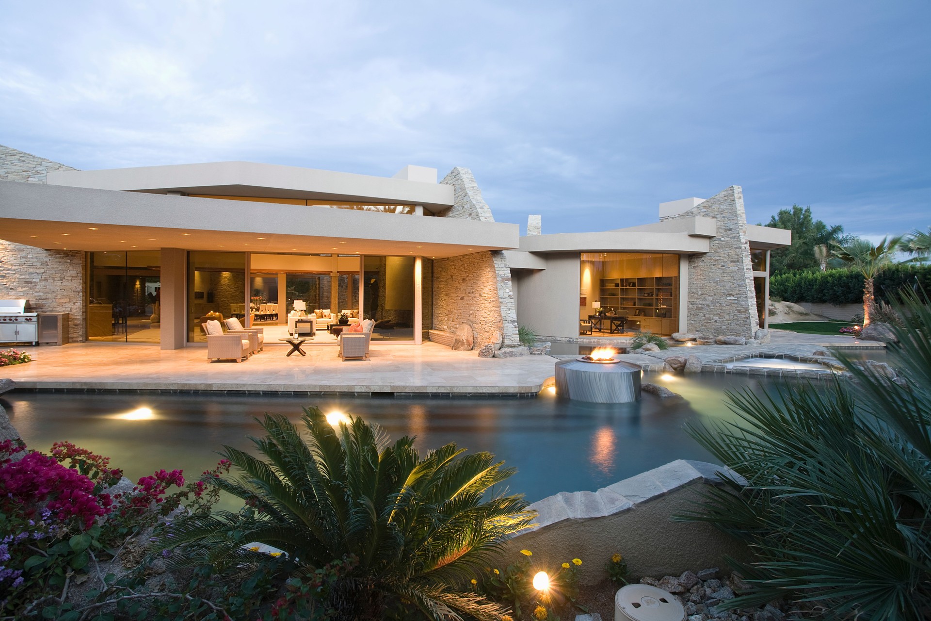Swimming Pool And Modern House